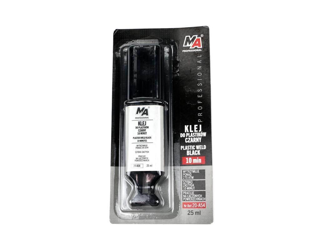 Klej do plastików 10 minut czarny strzykawka 25ml ma professional