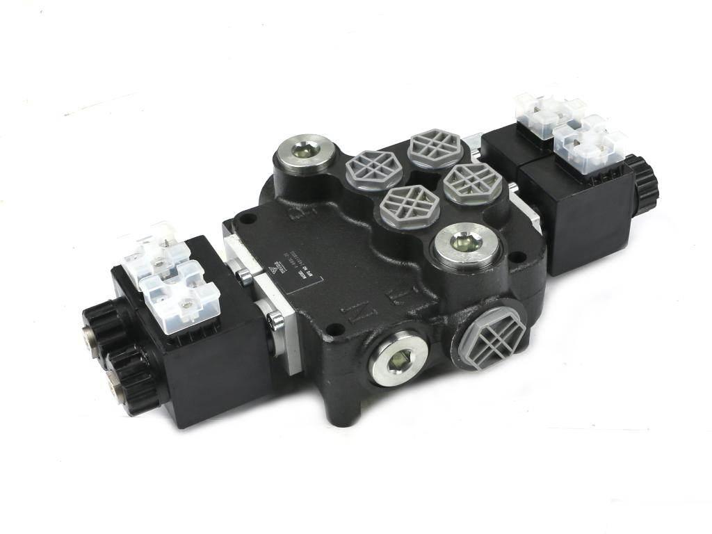 Rozdzielacz hydrauliczny 2-sekcyjny sterowany elektrycznie 12v 80l voima