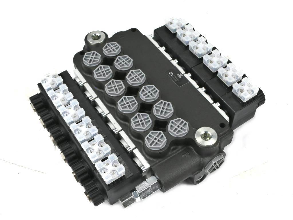 Rozdzielacz hydrauliczny 6-sekcyjny sterowany elektrycznie 12v 80l voima - zdjęcie 2