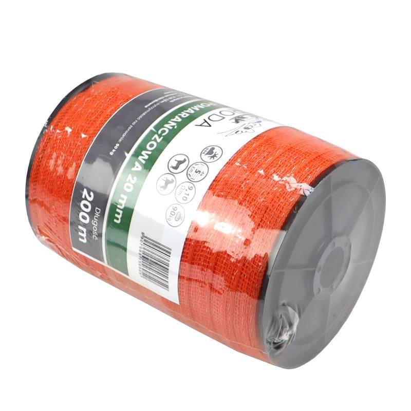 Taśma Elektryzatora 20mm/200m Pomarańczowa Zagroda - zdjęcie 2