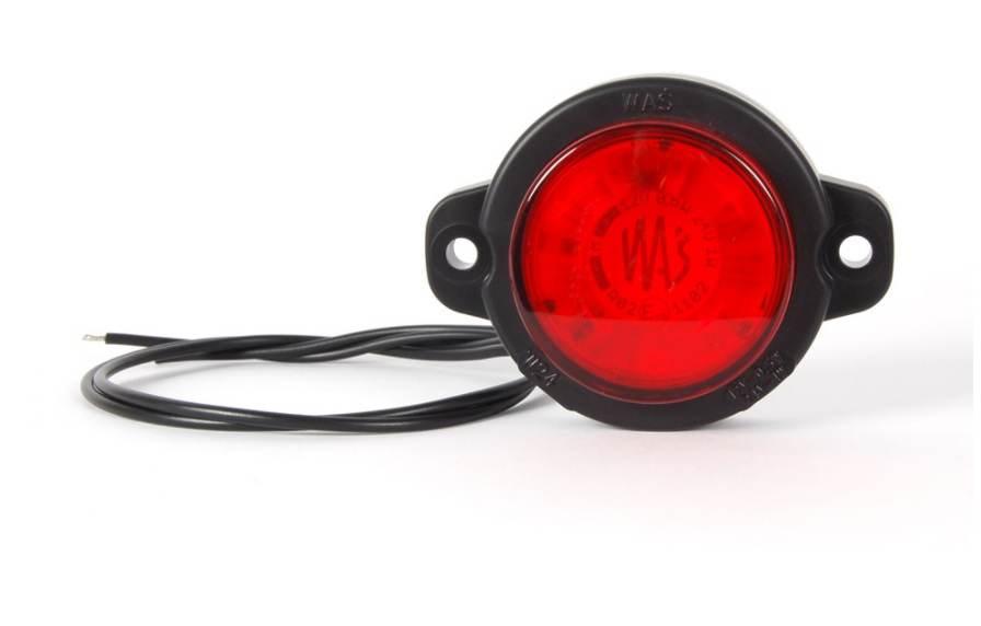 Lampa Obrysowa Tylna Okrągła Mała W24w Led 12/24v Czerwona