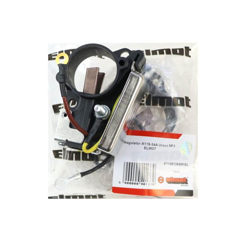 Regulator Ze Szczotkotrzymaczem Alternatora A115-34a Ursus Mf3 Elmot - zdjęcie 4
