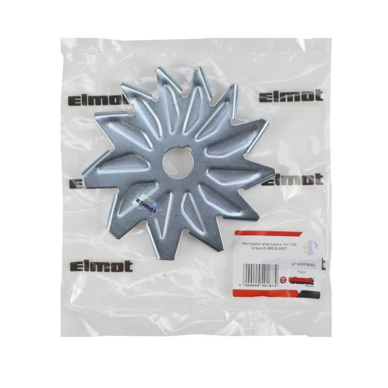 Wentylator Alternatora 14v 72a Dwa Paski 9515672 Ursus C-385 Elmot - zdjęcie 4