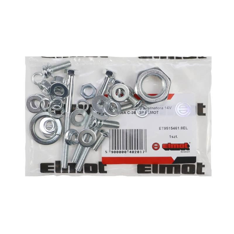 Zestaw Montażowy Alternatora 14v 55a 9515461 C-360 3p Elmot - zdjęcie 2