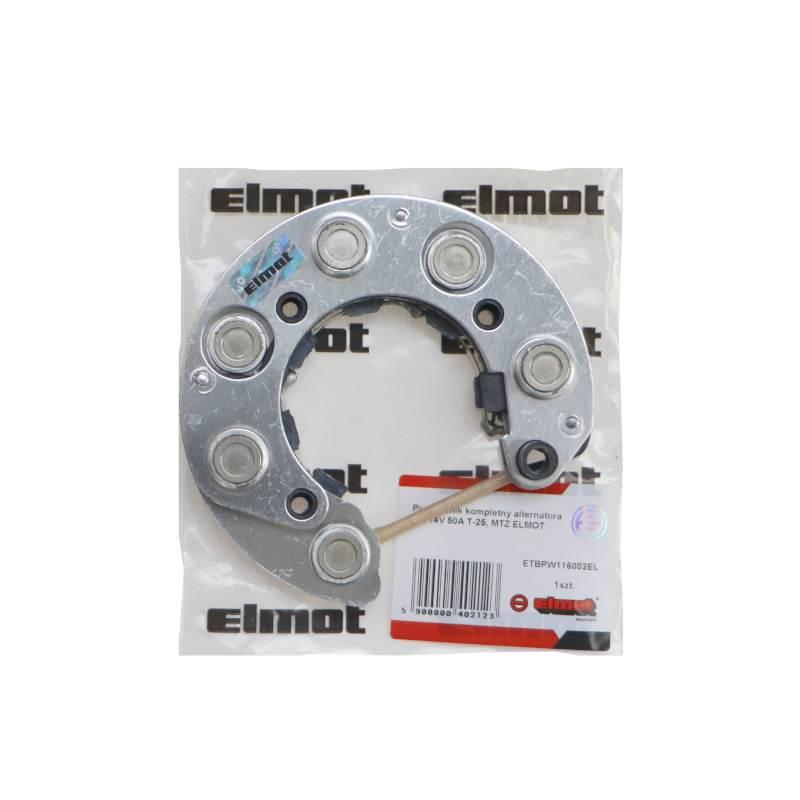 Prostownik Kompletny Alternatora 14v 50a G4663701 T-25 Mtz Elmot - zdjęcie 4