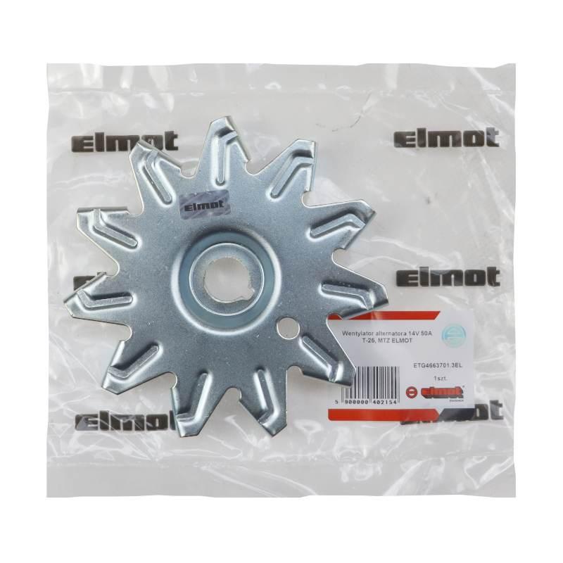 Wentylator Alternatora 14v 50a G4663701 T-25 Mtz Elmot - zdjęcie 3