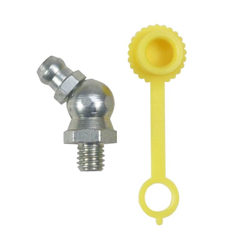 Komplet Smarowniczek M6x45 5szt Osłona Smarowniczki Żółta Pzl Hydral - zdjęcie 2