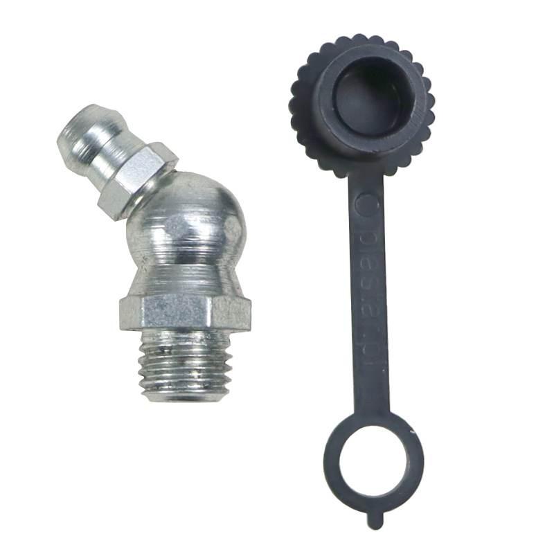 Komplet Smarowniczek M8x45 5szt Osłona Smarowniczki Czarna Pzl Hydral - zdjęcie 2