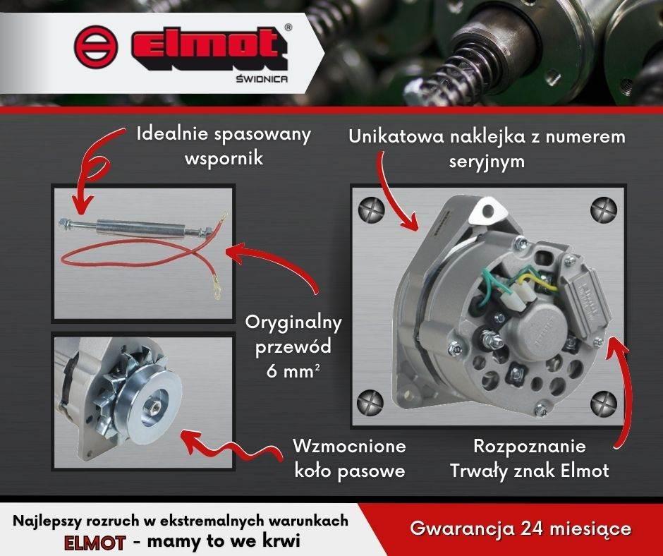 Alternator Kompletny 9515382 72a Ursus C-330 Elmot - zdjęcie 2