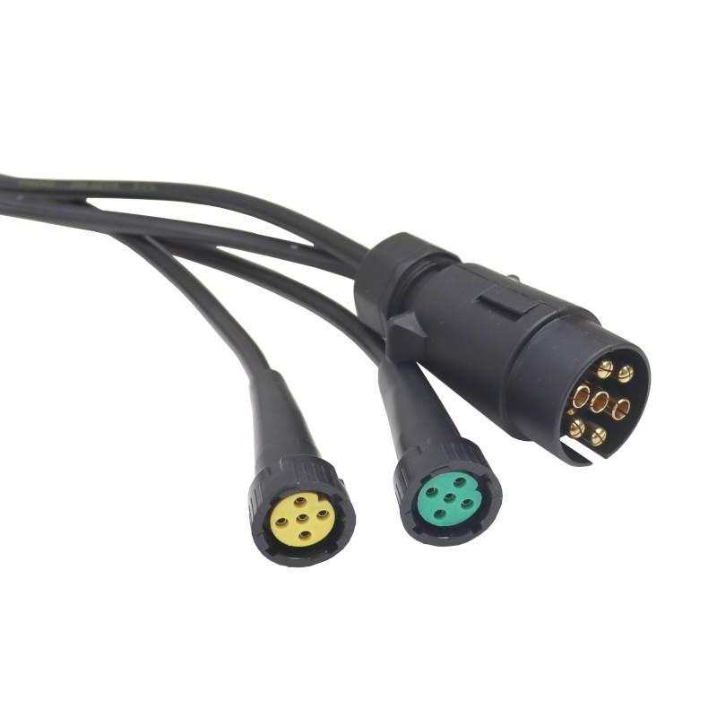 Instalacja Elektryczna Przyczepki 7m Wtyczka 7pin Bajonet 5pin Kabel 1mm - zdjęcie 3