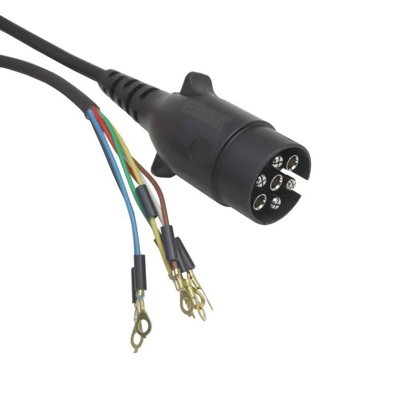 Przewód Kabel Podłączeniowy Wtyczka 7 Obtrysk Konektory 7m 7 Żył W Kon - zdjęcie 2