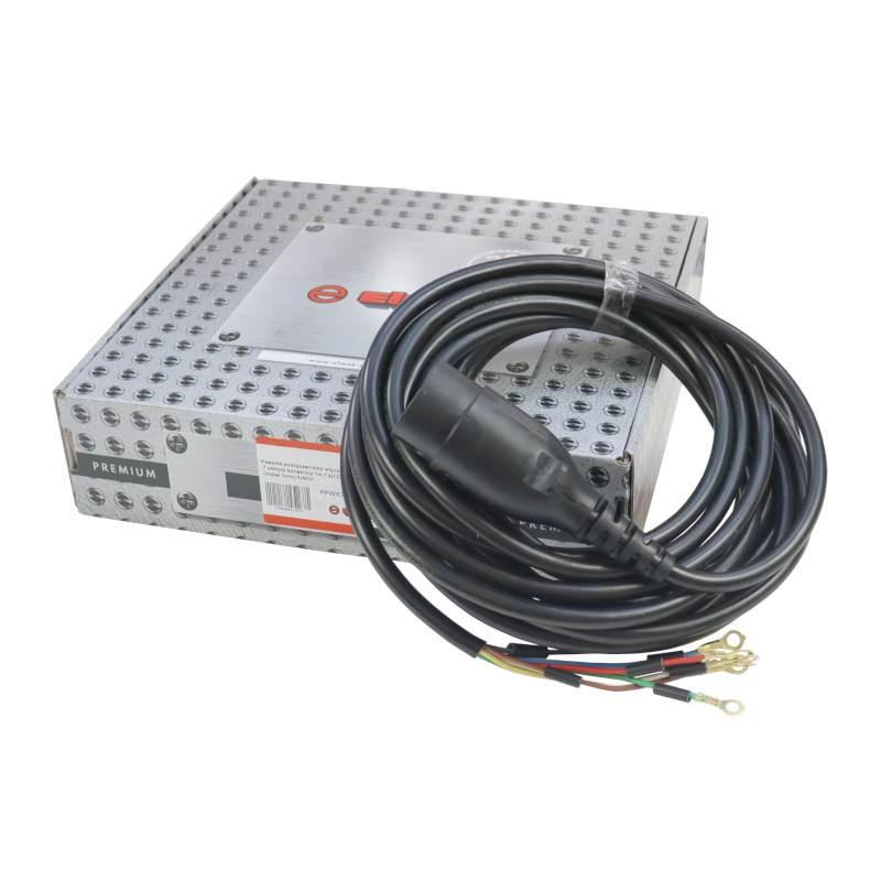 Przewód Kabel Podłączeniowy Wtyczka 7 Obtrysk Konektory 7m 7 Żył W Kon - zdjęcie 3