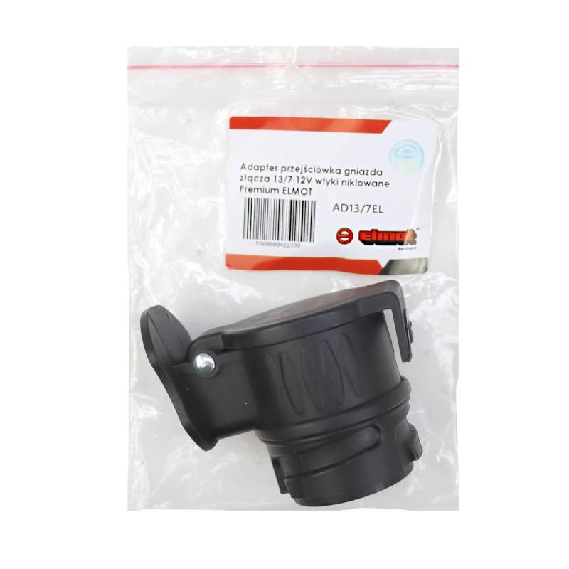Adapter Przejściówka Gniazda Złącza 13/7 12v Wtyki Niklowane Premium Elmot - zdjęcie 4