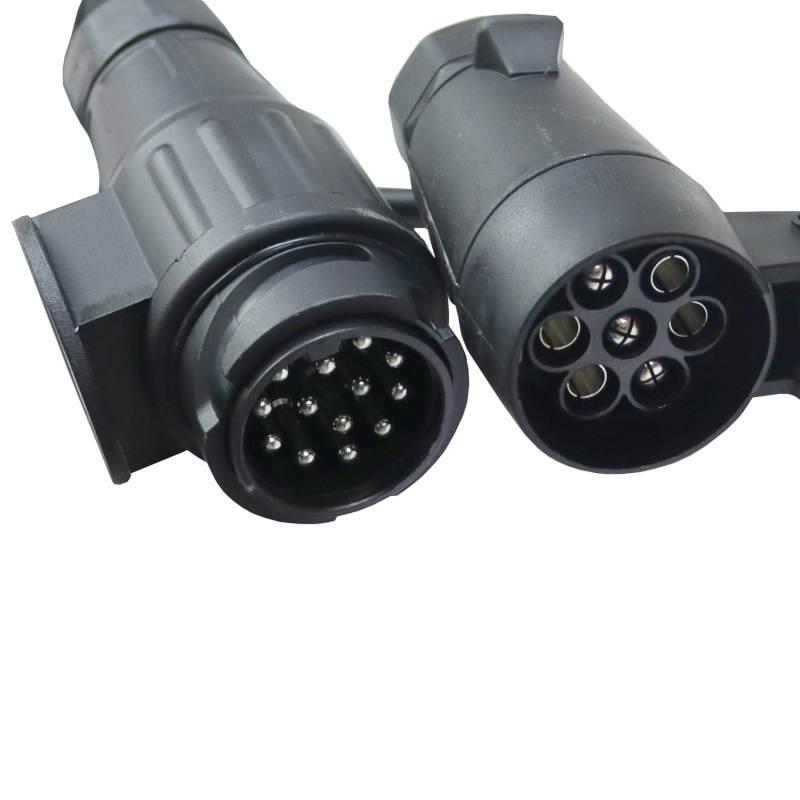 Adapter Przejściówka Gniazda Złącza Kablowy 13/7 12v Długość 1,0m Elmot - zdjęcie 3