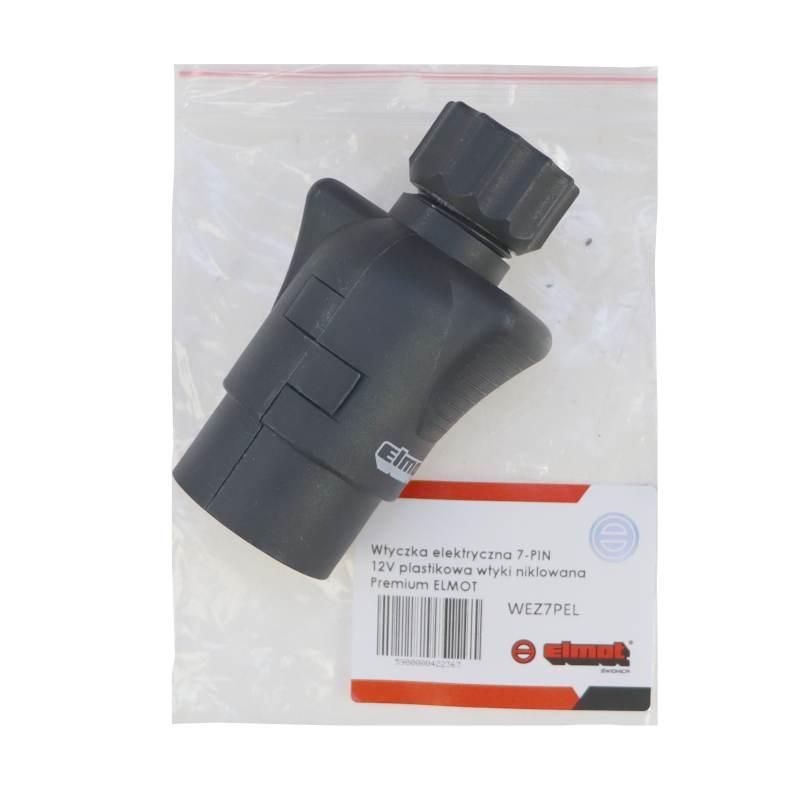 Wtyczka Elektryczna 7-Pin 12v Plastikowa Wtyki Niklowana Premium Elmot - zdjęcie 4