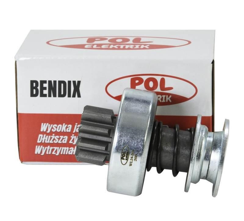 Bendix zespół sprzęgający rozrusznika 10 zębów 4 frezy T-25