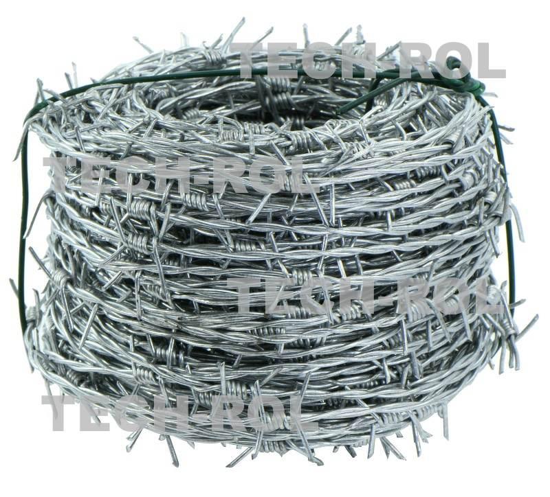 Drut kolczasty ocynkowany fi-1,5 mm długość 50 m DK-50 Produkt standard