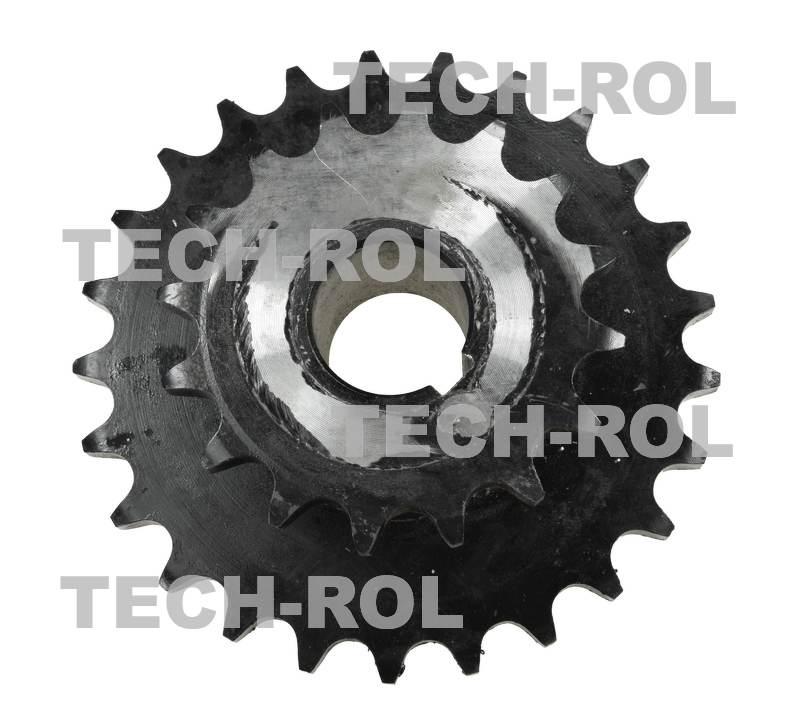 Koło łańcuchowe podwójne 2 Z-25/Z-16 otwór fi-35mm Prasa zwijająca
