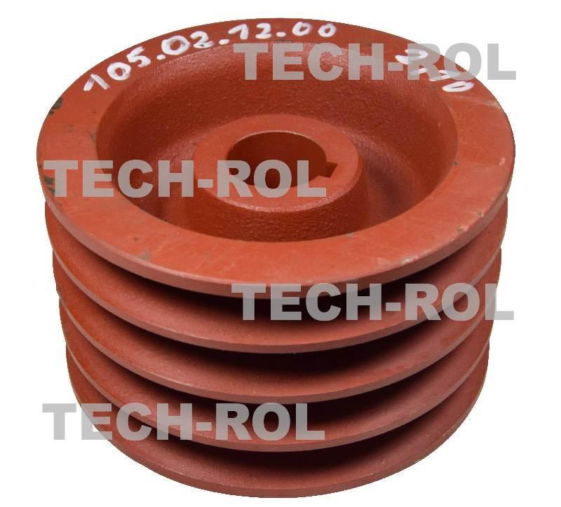 Koło pasowe małe na 4 paski średnica koła fi-140mm otwór fi-30mm