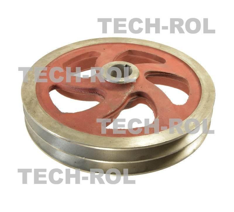 Koło pasowe podwójne otwór fi-30mm wpust 8mm Bizon 5055721210 Produkt
