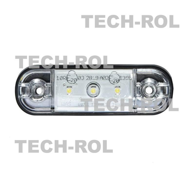 Lampa pozycyjna diodowa przednia,uniwersalna 12V 24V 710 W97.1 Waś
