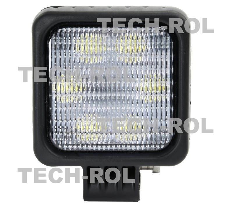 Lampa robocza diodowa kwadratowa 6 led x 4,16W 25W 12V 24V 2000 lm 5000