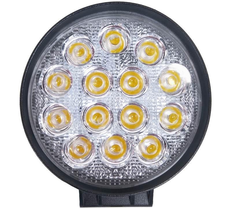 Lampa robocza diodowa okrągła 14 led x 3W 42W 12V 24V 4225lm 6000K