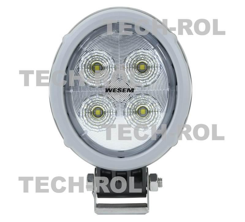 Lampa robocza diodowa okrągła 4 led x 4,5 W 18 W 12V 24V 1500lm