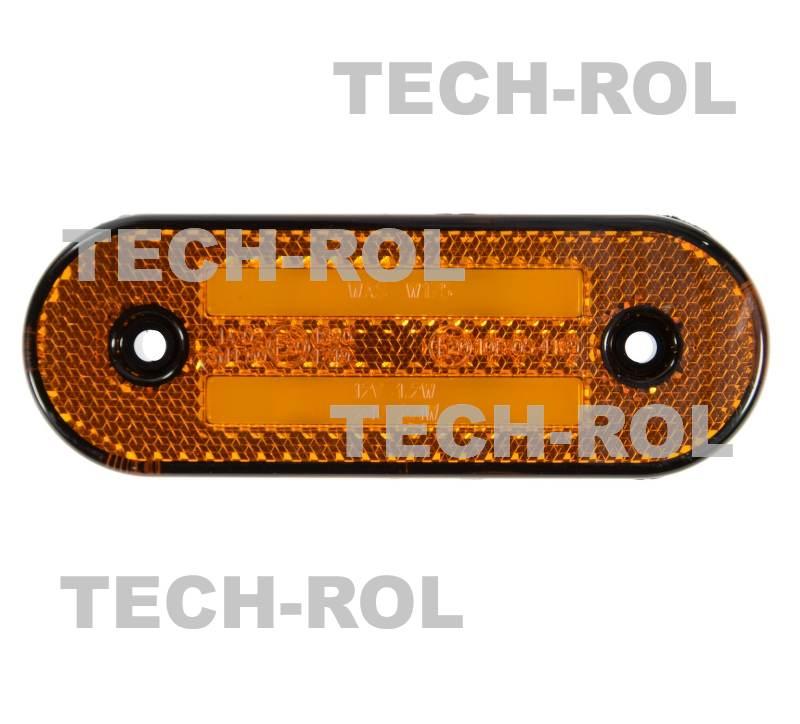 Lampa zespolona obrysowa diodowa boczna uniwersalna dwa neony 12V 24V