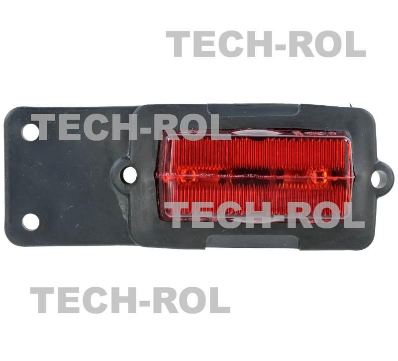Lampa zespolona obrysowa tylna uniwersalna 12V 24V 10C P02 Waś
