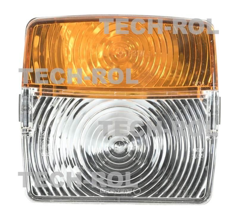 Lampa zespolona przednia uniwersalna kierunkowskaz pozycja 12V 24V 104 mm