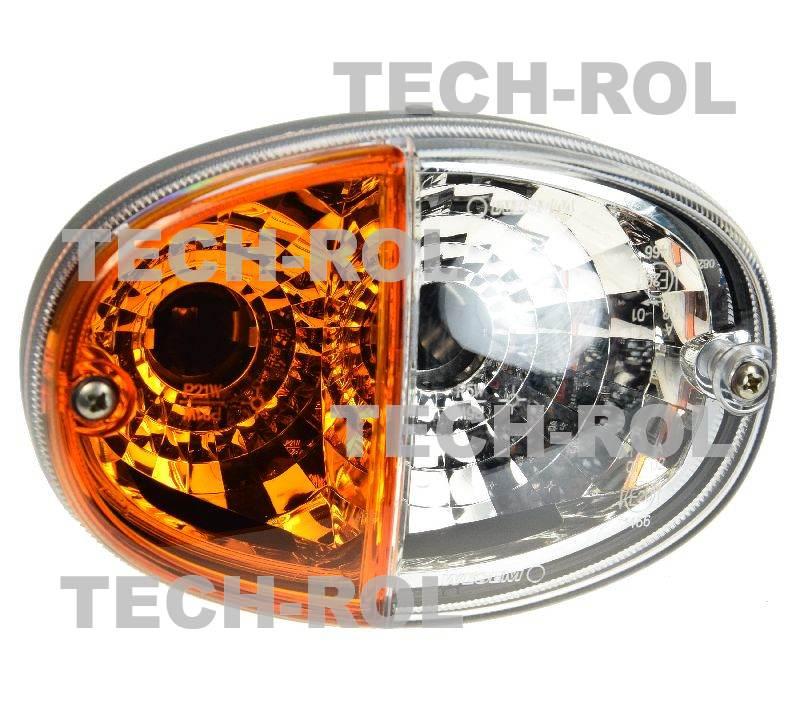 Lampa zespolona przednia,uniwersalna kierunkowskaz pozycja 12V 24V 140mm