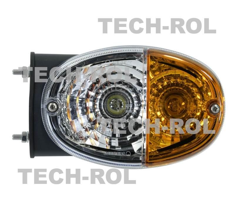 Lampa zespolona przednia uniwersalna kierunkowskaz pozycja 12V 24V 140mm
