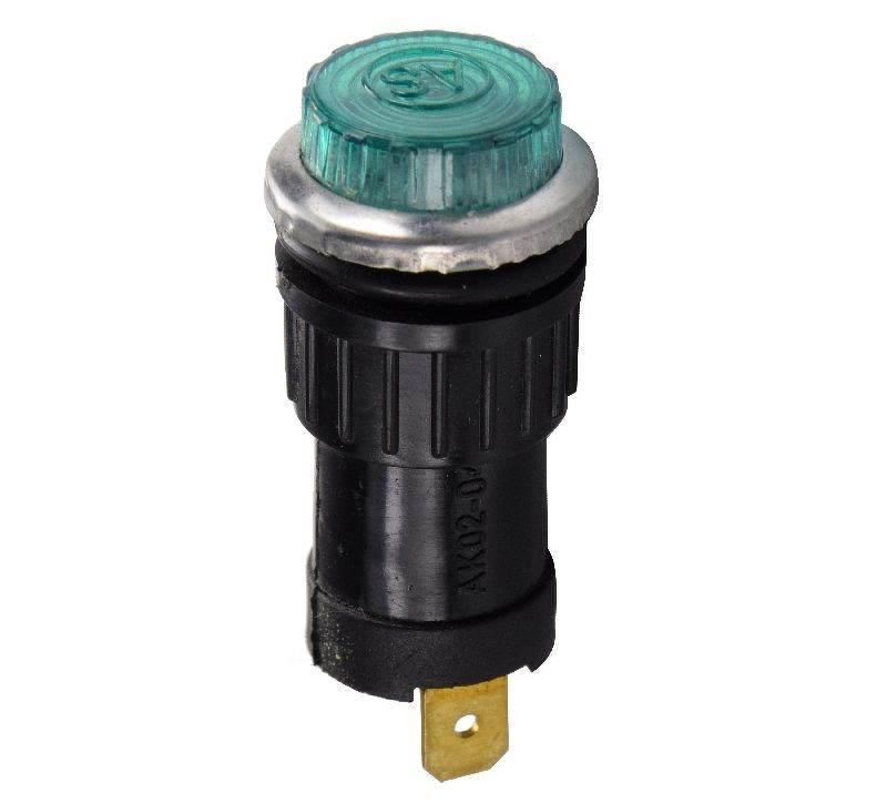 Lampka kontrolna zielona 12V 24 V 50024530 APARTS 5szt