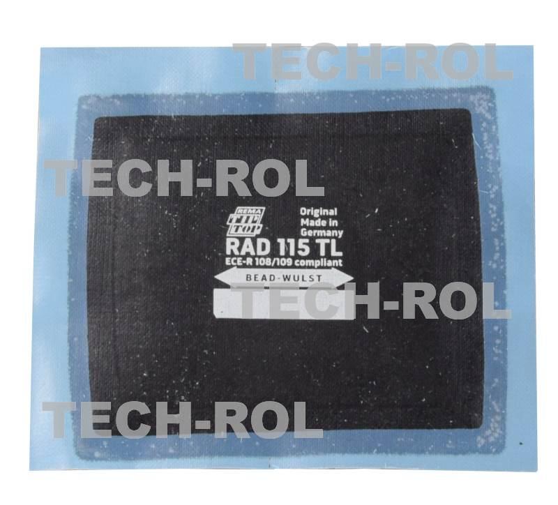 Łatka do opon bezdętkowych radialnych 115TL 75 mm x 90 mm 502-1159