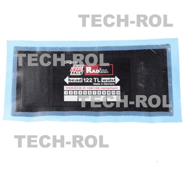 Łatka do opon bezdętkowych radialnych 122TL 75 mm x 175 mm 502-1221