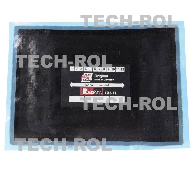 Łatka do opon bezdętkowych radialnych 135TL 148 mm x 203 mm 502-1360