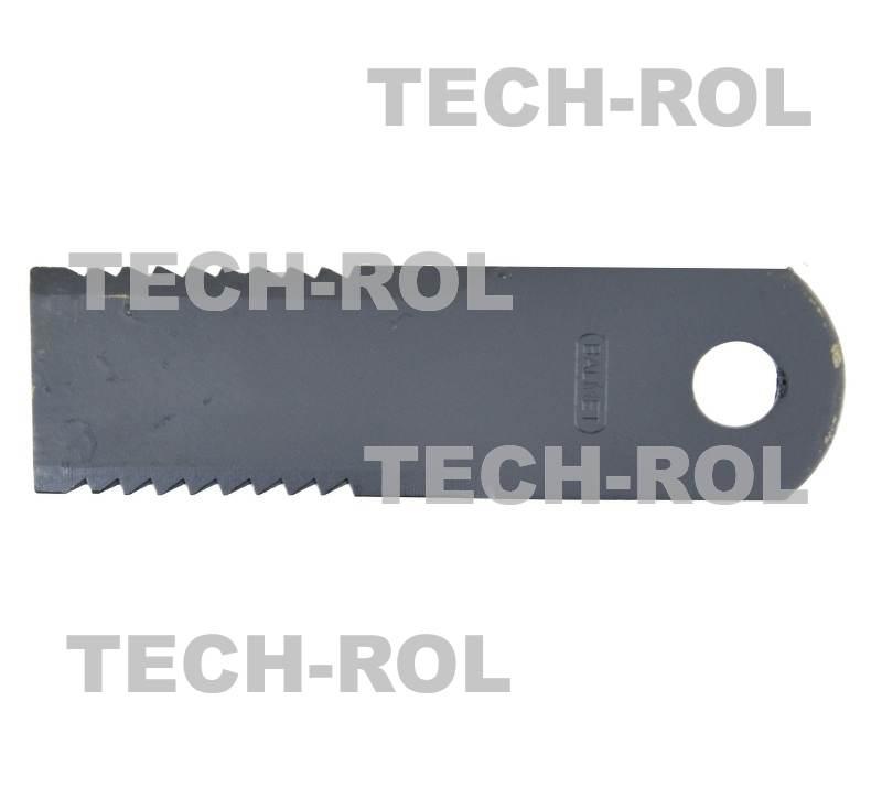 Nóż rozdrabniacza sieczkarni ruchomy zębaty 170x50x3mm otwór 18mm Claas