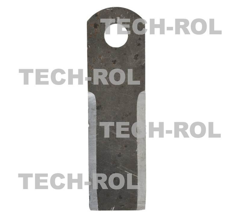 Nożyk ruchomy rozdrabniacza sieczkarni R5 Gerlach 175x50x4mm otwór Q-20
