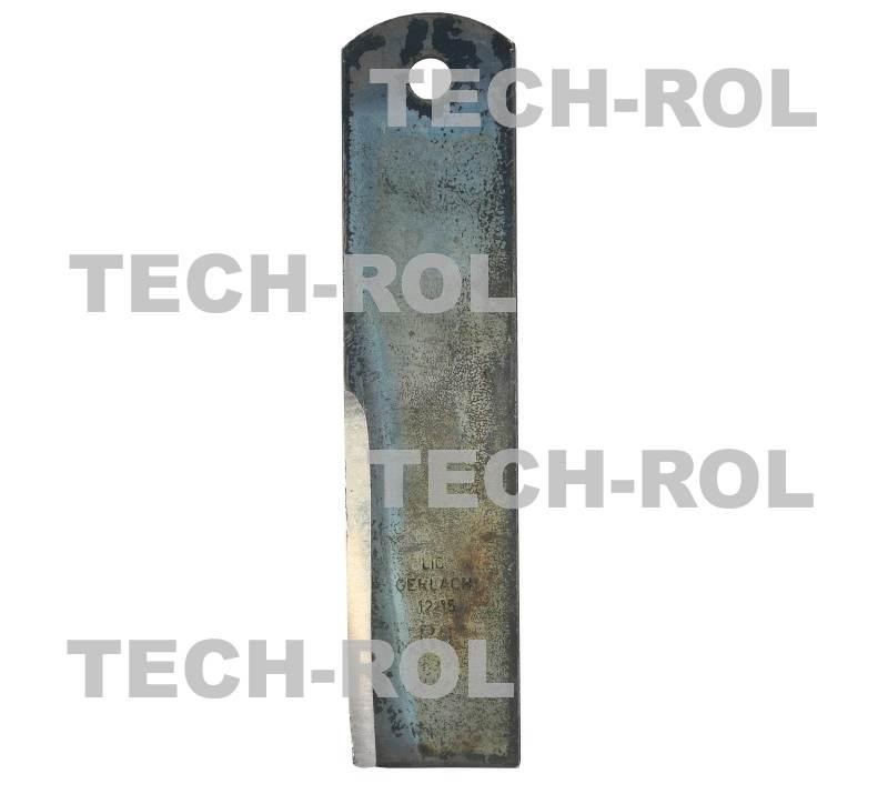 Nożyk stały rozdrabniacza R6 175x40x3mm otwór Q-10mm GERLACH 1-sztuka