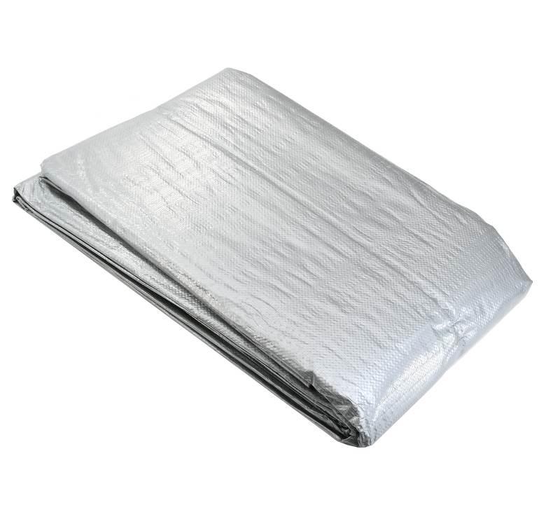 Plandeka srebrna 6x10m gramatura 120g/m2 plandMAX
