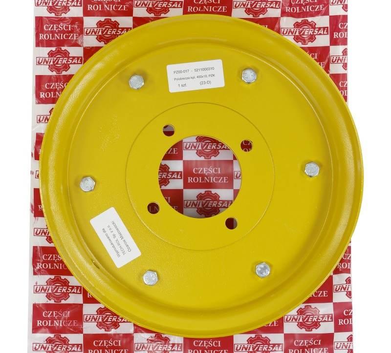 Półobręcze komplet 400x10 lewa prawa ze śrubami grubość 2,5 mm