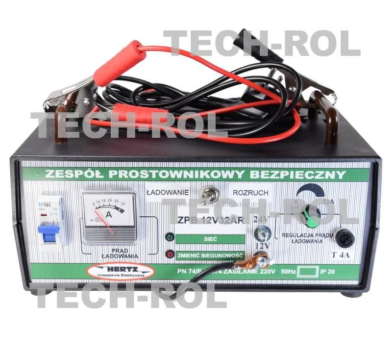 Prostownik z rozruchem 12V 24V 32A do ładowania akumulatorów o