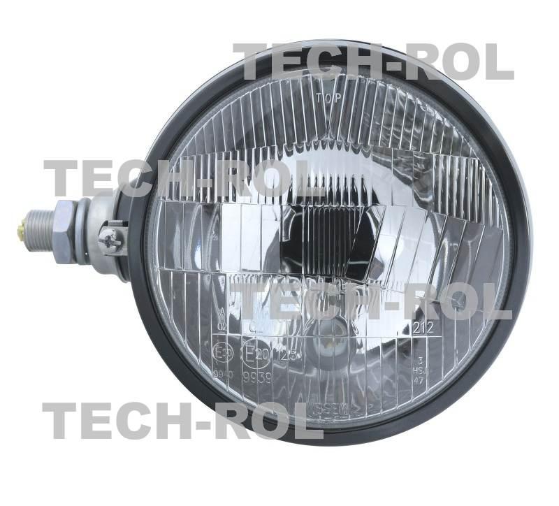 Reflektor przedni lewy metalowy H4 12V 24V światła mijania drogowe