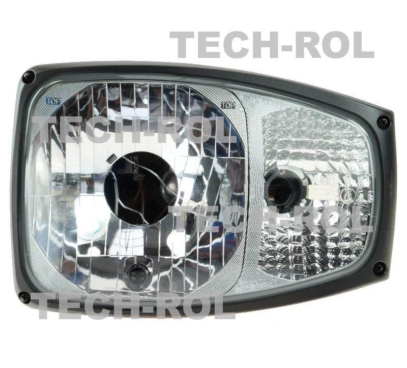 Reflektor przedni lewy plastikowy H4 12V 24V światła mijania drogowe