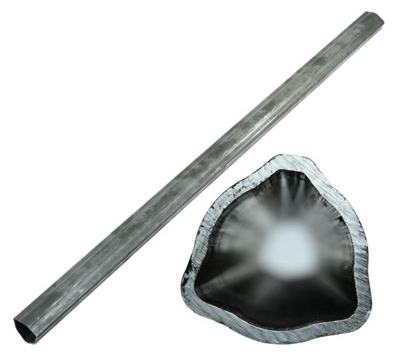 Rura trójkątna zewnętrzna wewnętrzna 54x4mm długość 124,4 cm do