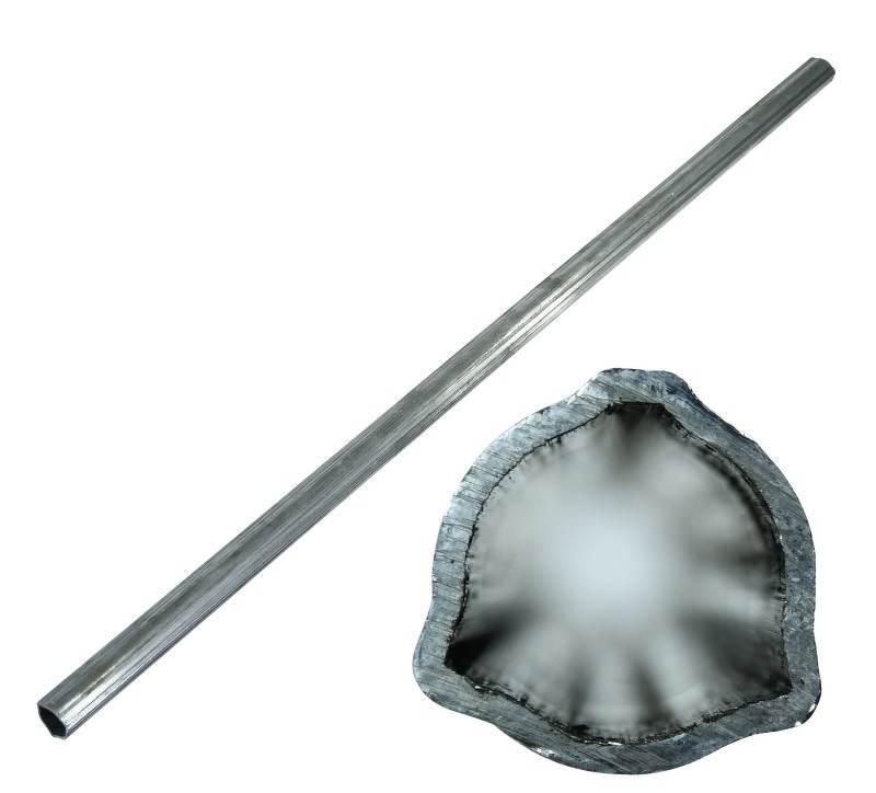 Rura trójkątna zewnętrzna 33x2,6mm długość 110,4 cm do wałów X