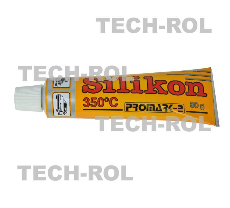 Silikon wysokotemperaturowy czerwony temperatura od 60C do 350C 80g.