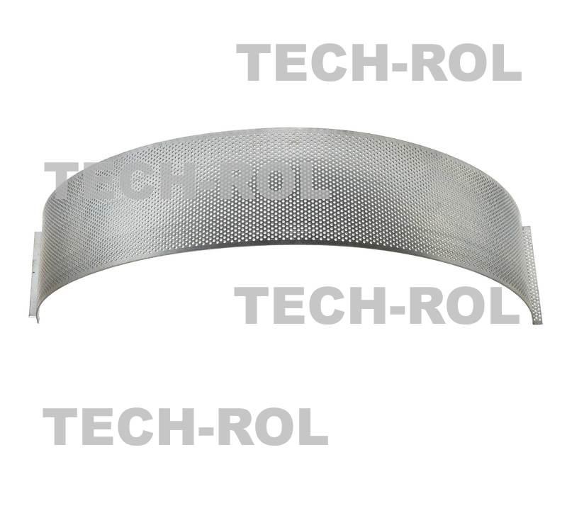 Sito oczkowe fi-2,0 mm 725x105x1,8 mm pasuje do: Rozdrabniacz bijakowy RBJ