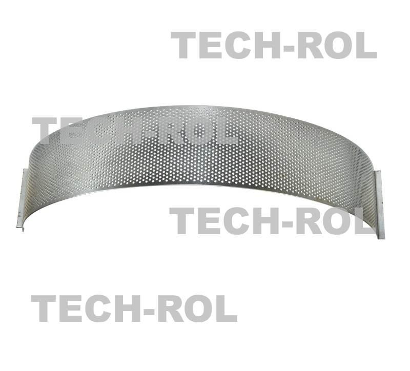 Sito oczkowe fi-2,5 mm 725x105x1,8 mm pasuje do: Rozdrabniacz bijakowy RBJ